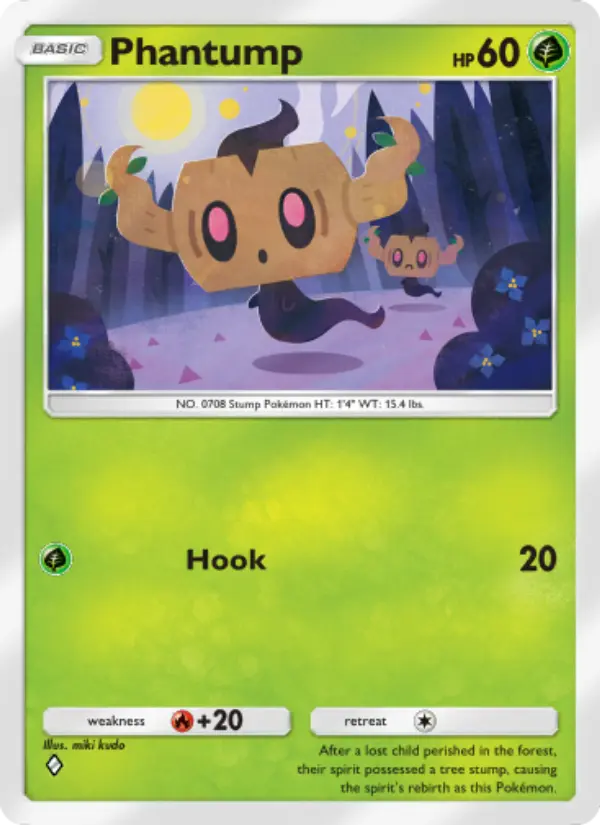 Phantump Rare rarity Celestial Guardians Pokémon card price