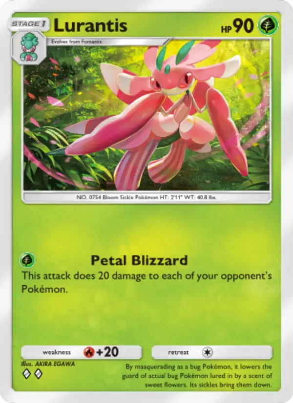 Lurantis Rare rarity Celestial Guardians Pokémon card price