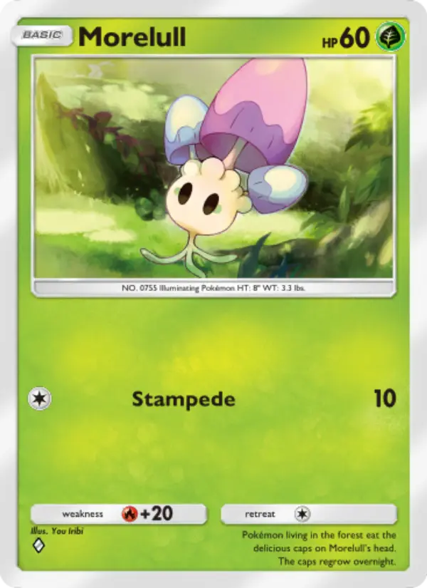 Morelull Rare rarity Celestial Guardians Pokémon card price