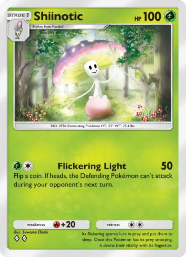 Shiinotic Rare rarity Celestial Guardians Pokémon card price