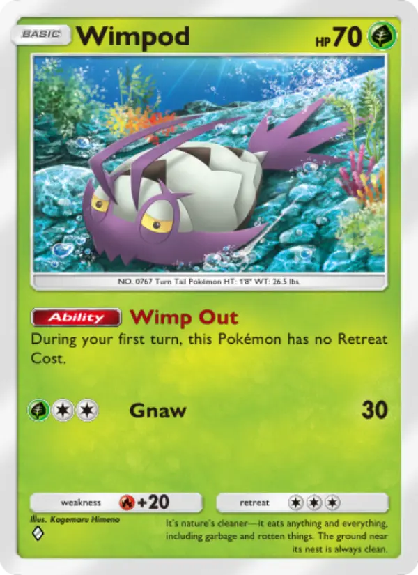 Wimpod Rare rarity Celestial Guardians Pokémon card price
