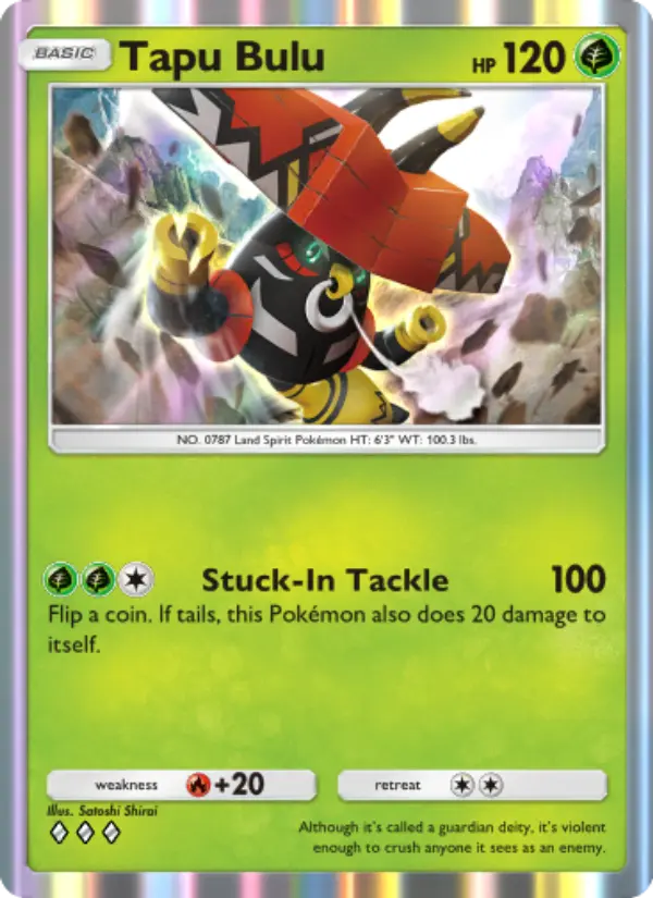Tapu Bulu Rare rarity Celestial Guardians Pokémon card price