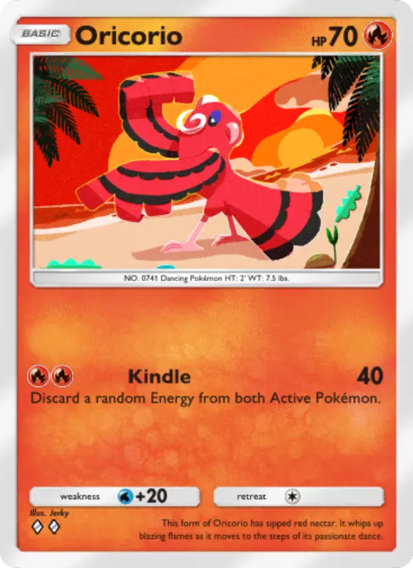 Oricorio Rare rarity Celestial Guardians Pokémon card price
