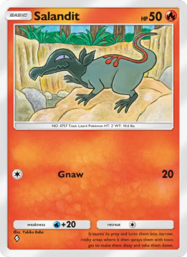 Salandit Rare rarity Celestial Guardians Pokémon card price