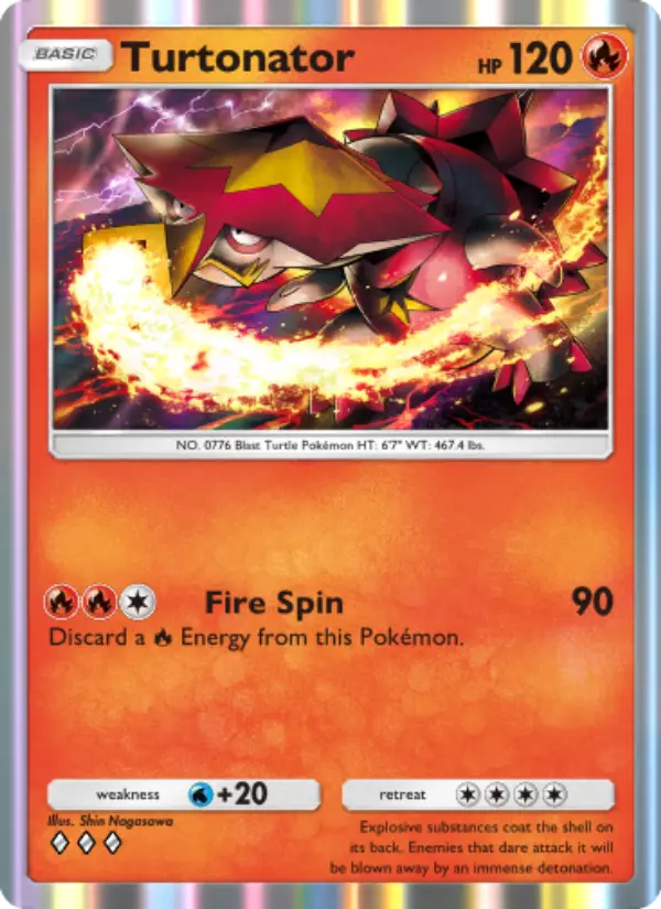Turtonator Rare rarity Celestial Guardians Pokémon card price