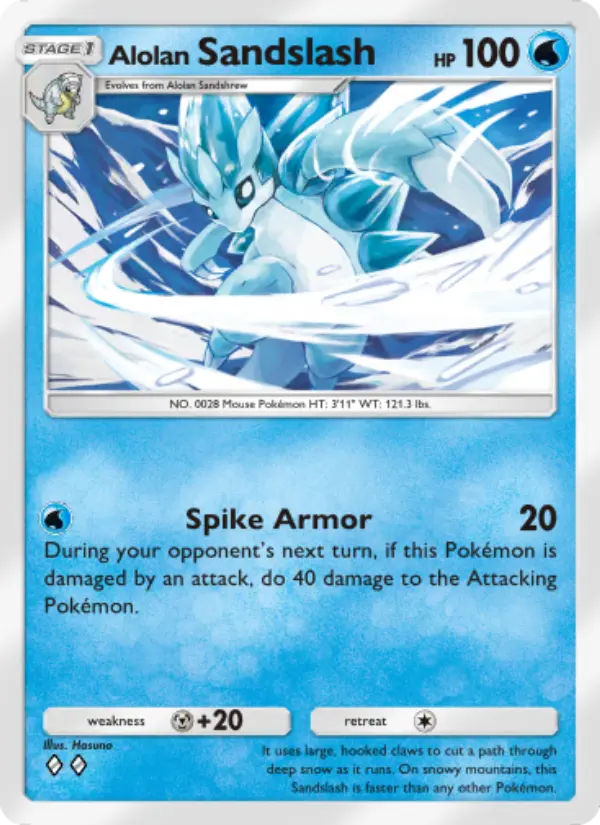 Alolan Sandslash Rare rarity Celestial Guardians Pokémon card price