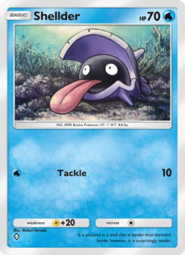 Shellder Rare rarity Celestial Guardians Pokémon card price