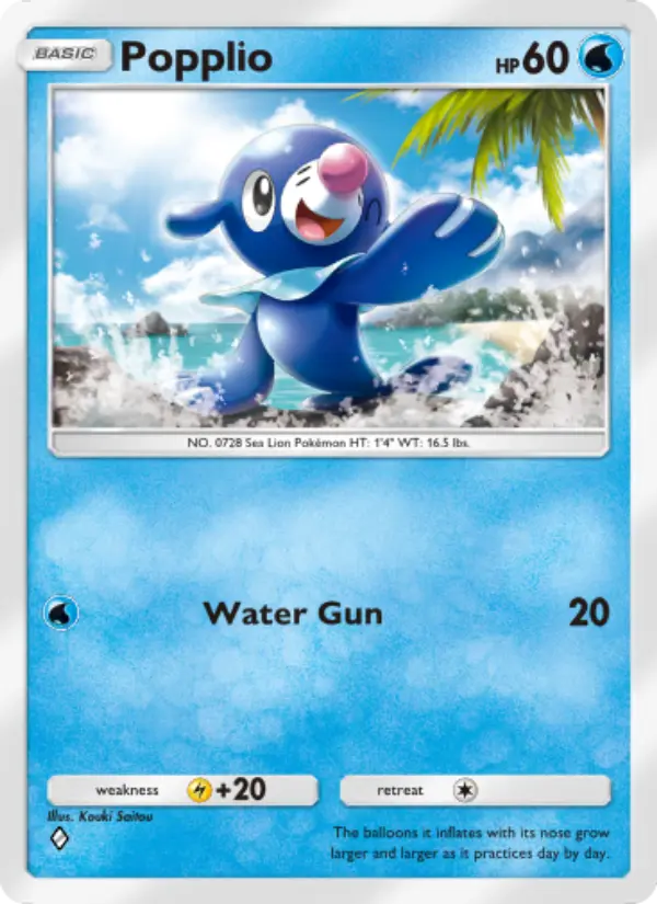 Popplio Rare rarity Celestial Guardians Pokémon card price
