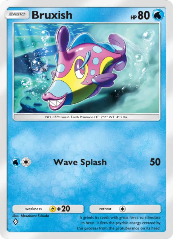 Bruxish Rare rarity Celestial Guardians Pokémon card price