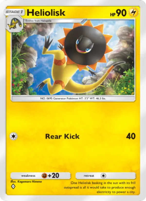 Heliolisk Rare rarity Celestial Guardians Pokémon card price