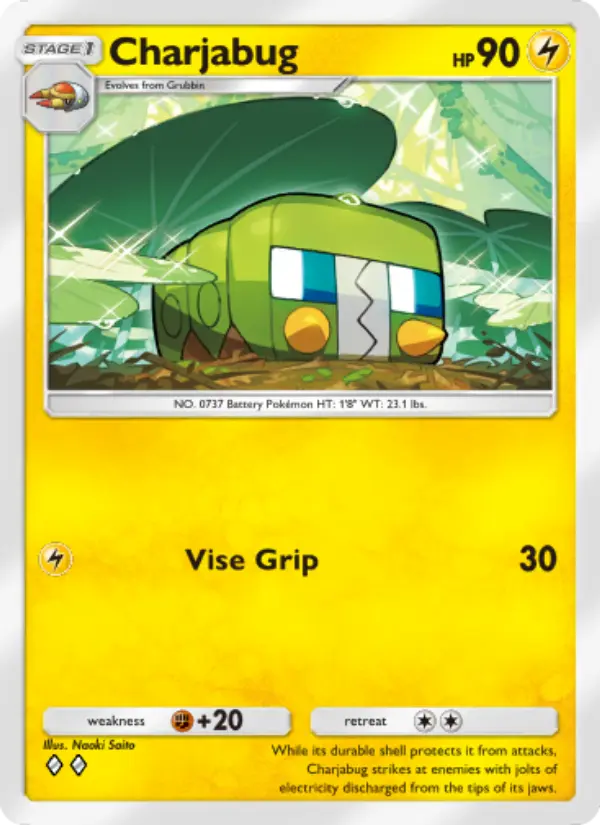 Charjabug Rare rarity Celestial Guardians Pokémon card price