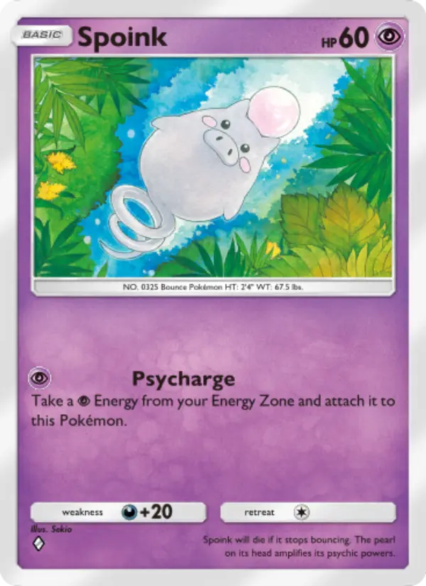 Spoink Rare rarity Celestial Guardians Pokémon card price