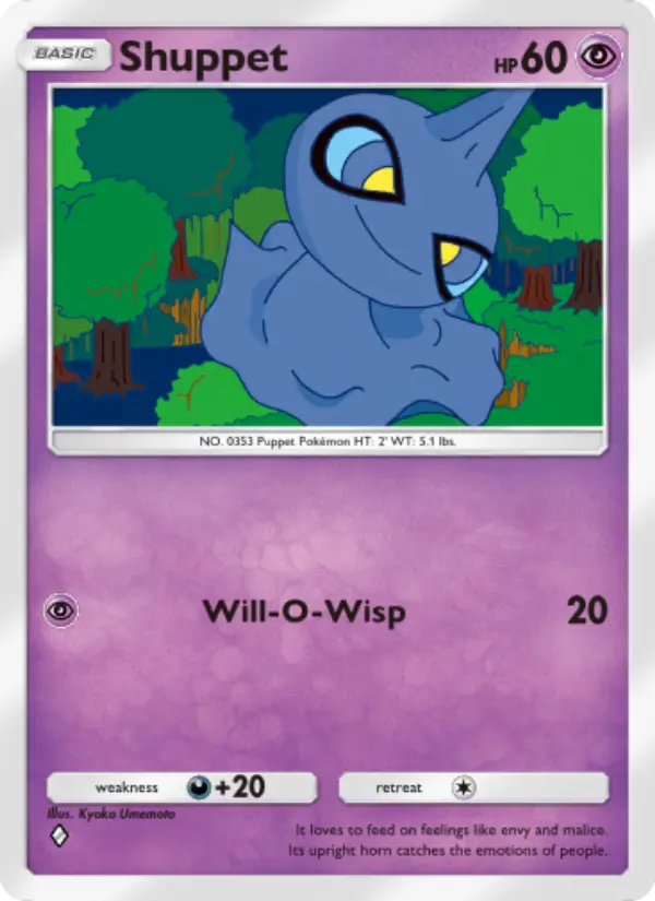 Shuppet Rare rarity Celestial Guardians Pokémon card price
