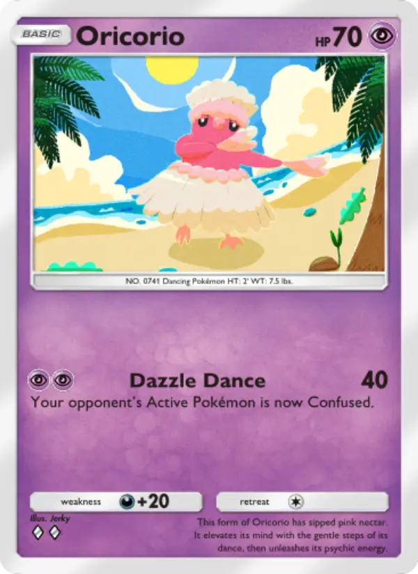 Oricorio Rare rarity Celestial Guardians Pokémon card price
