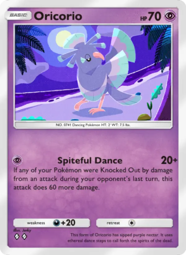 Oricorio Rare rarity Celestial Guardians Pokémon card price
