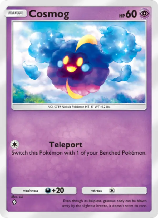 Cosmog Rare rarity Celestial Guardians Pokémon card price