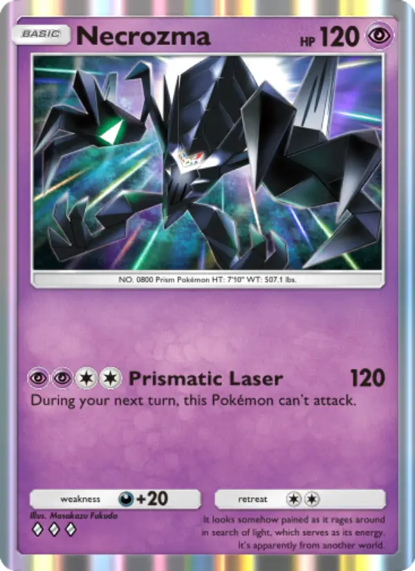 Necrozma Rare rarity Celestial Guardians Pokémon card price