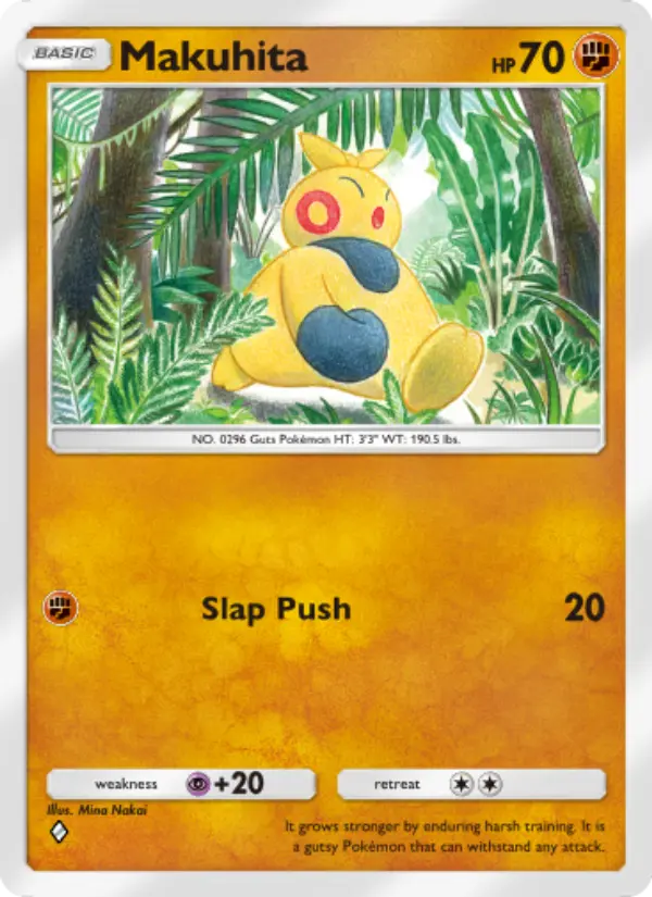 Makuhita Rare rarity Celestial Guardians Pokémon card price
