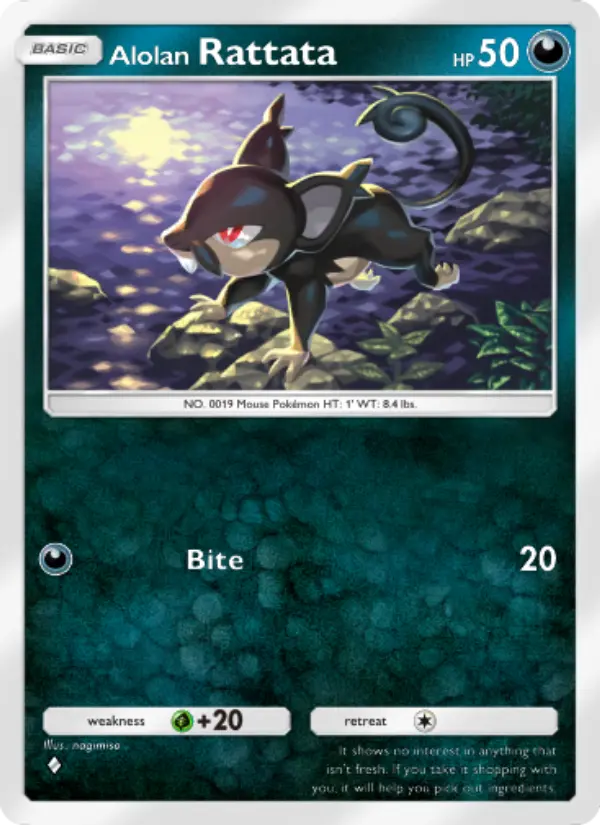 Alolan Rattata Rare rarity Celestial Guardians Pokémon card price