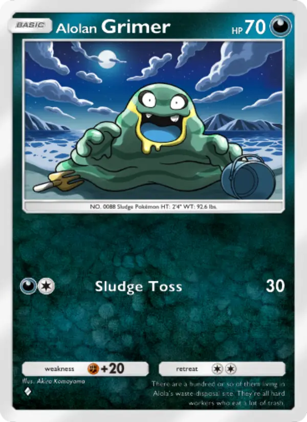 Alolan Grimer Rare rarity Celestial Guardians Pokémon card price