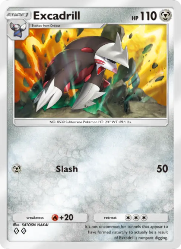 Excadrill Rare rarity Celestial Guardians Pokémon card price