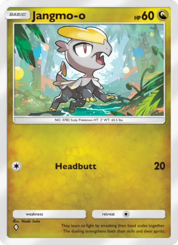 Jangmo-o Rare rarity Celestial Guardians Pokémon card price