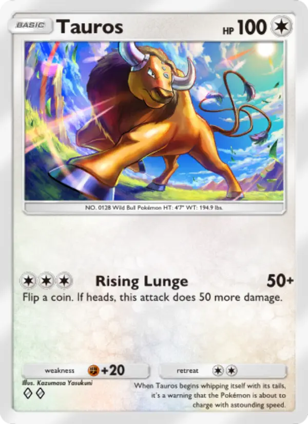 Tauros Rare rarity Celestial Guardians Pokémon card price