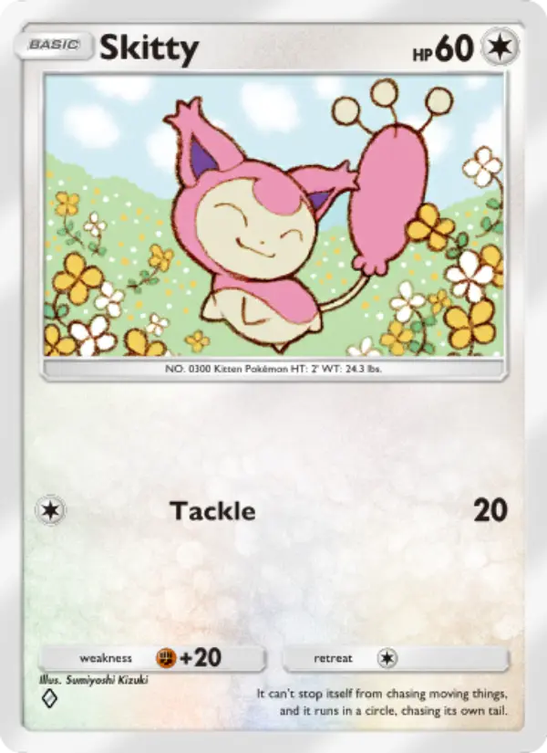Skitty Rare rarity Celestial Guardians Pokémon card price