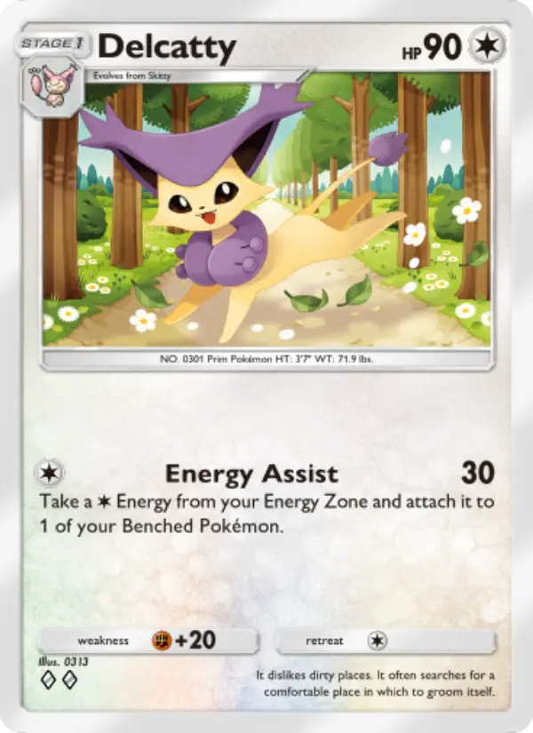 Delcatty Rare rarity Celestial Guardians Pokémon card price