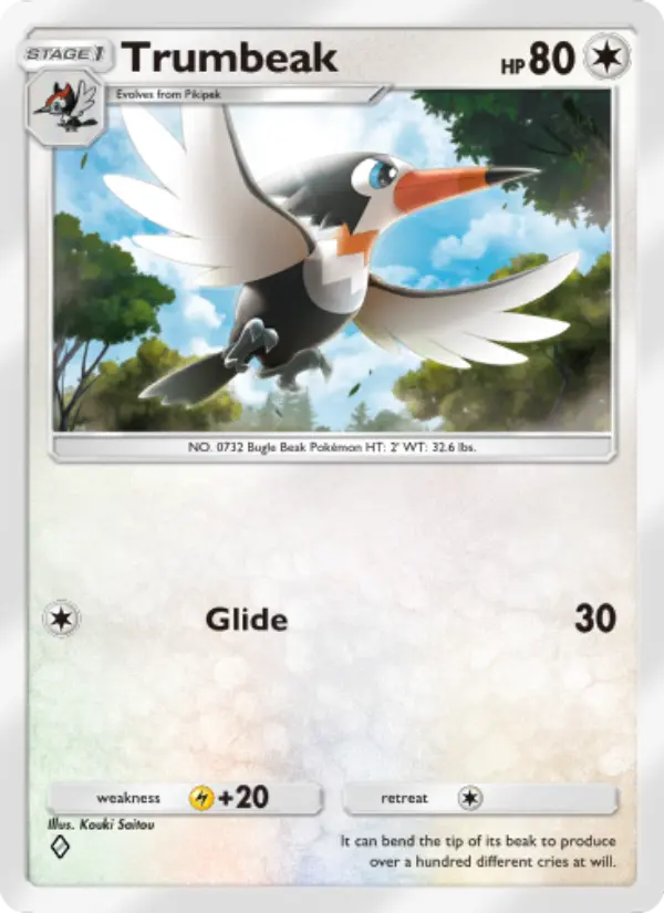 Trumbeak Rare rarity Celestial Guardians Pokémon card price
