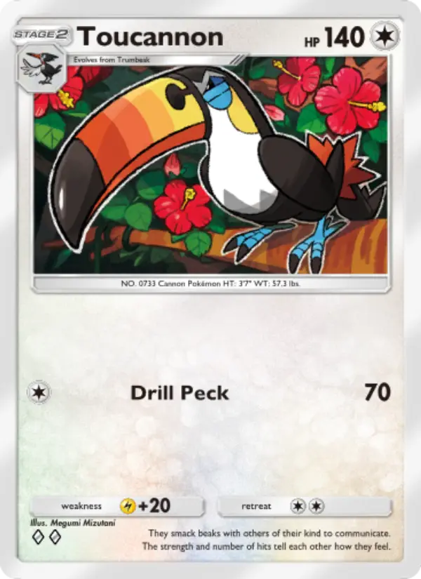 Toucannon Rare rarity Celestial Guardians Pokémon card price