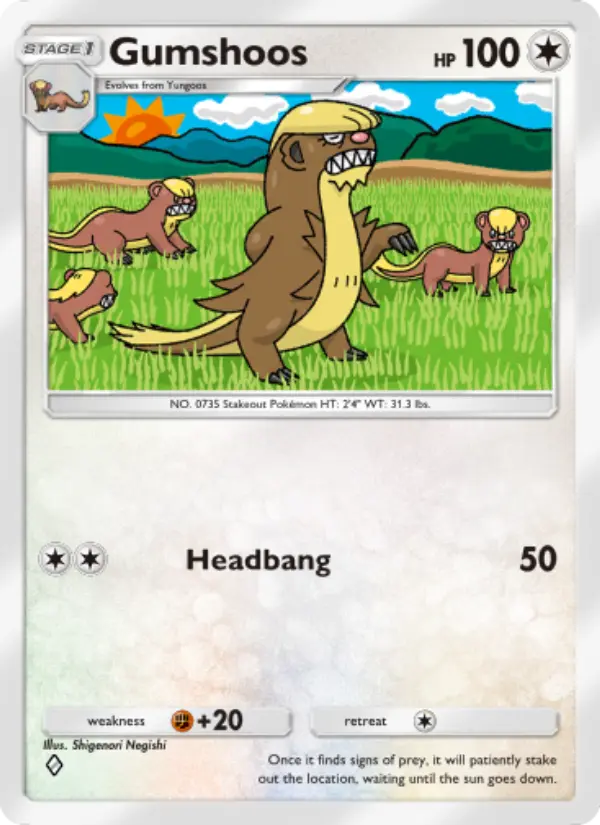 Gumshoos Rare rarity Celestial Guardians Pokémon card price