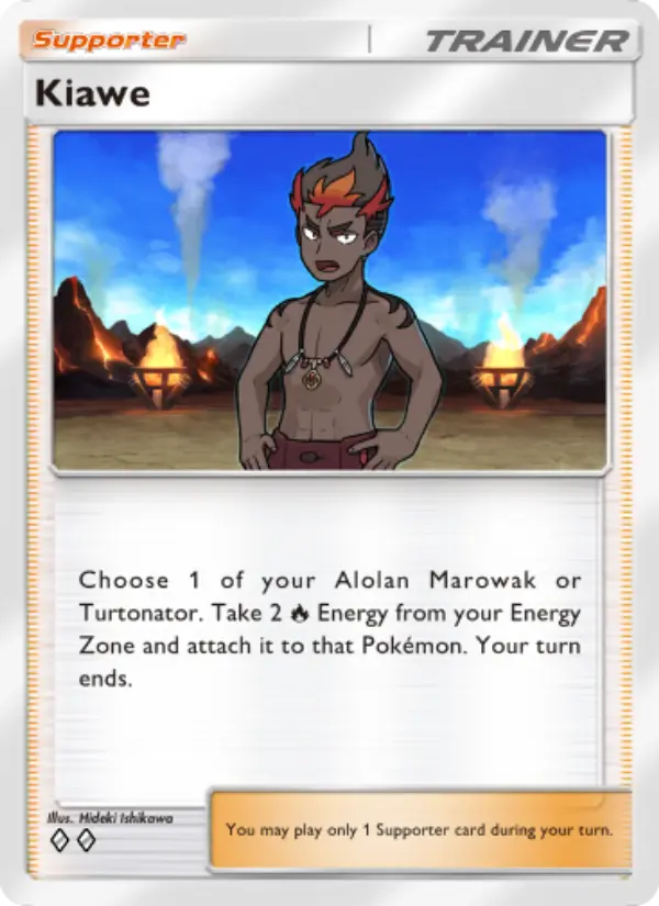 Kiawe Rare rarity Celestial Guardians Pokémon card price