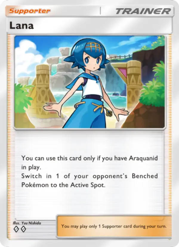 Lana Rare rarity Celestial Guardians Pokémon card price