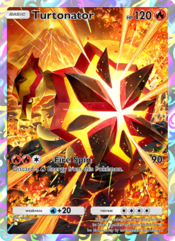 Turtonator Secret Rare rarity Celestial Guardians Pokémon card price