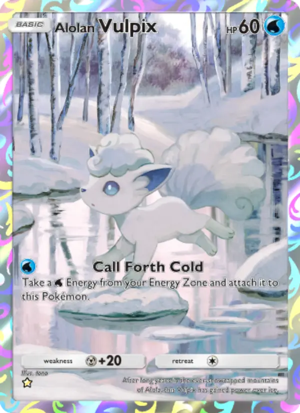 Alolan Vulpix Secret Rare rarity Celestial Guardians Pokémon card price