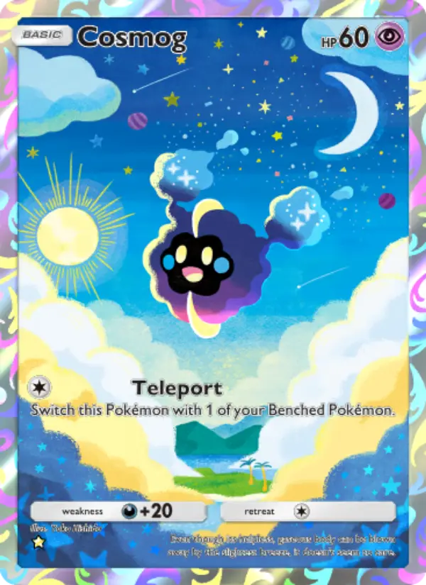 Cosmog Secret Rare rarity Celestial Guardians Pokémon card price