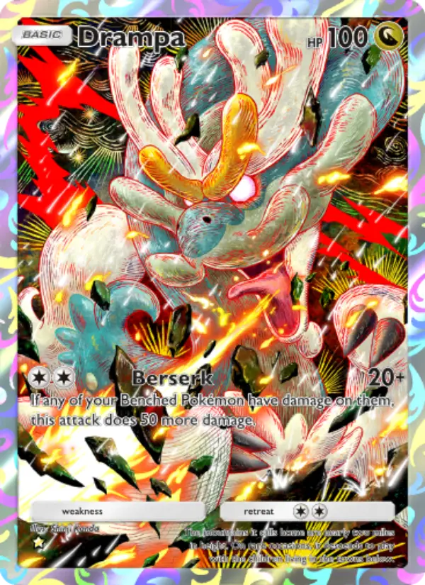 Drampa Secret Rare rarity Celestial Guardians Pokémon card price