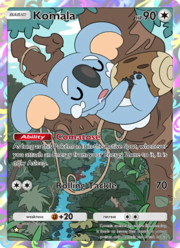 Komala Secret Rare rarity Celestial Guardians Pokémon card price