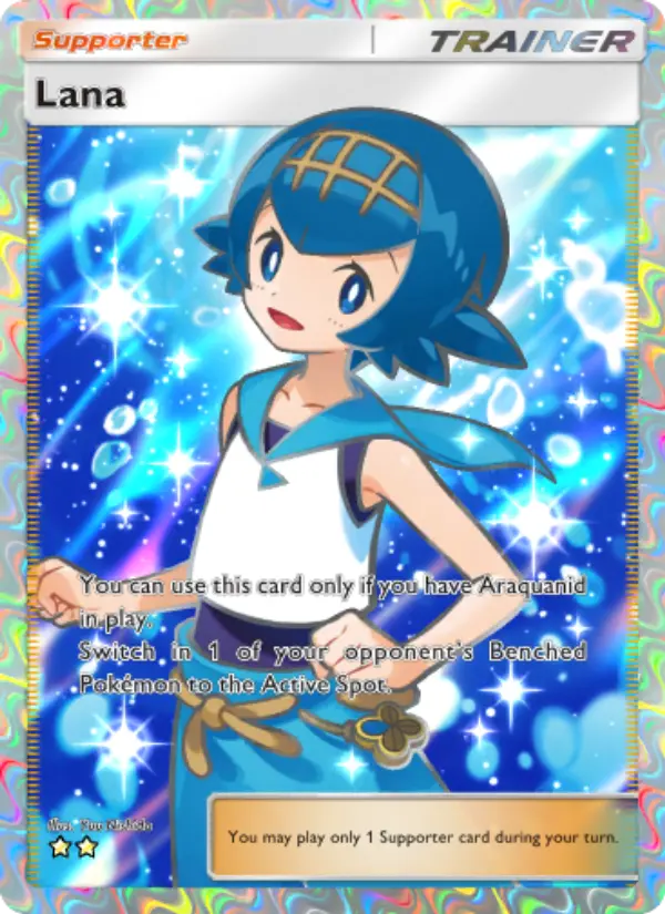 Lana Secret Rare rarity Celestial Guardians Pokémon card price