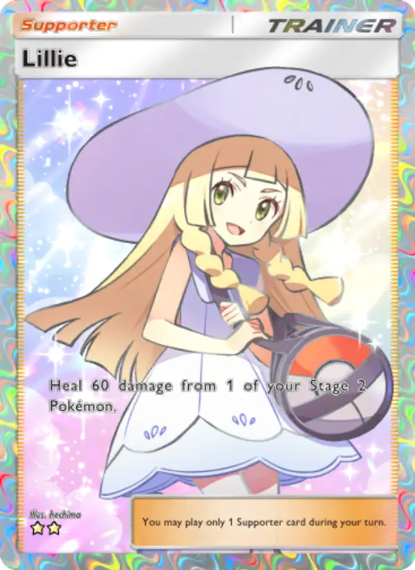Lillie Secret Rare rarity Celestial Guardians Pokémon card price