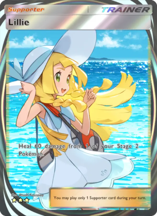 Lillie Secret Rare rarity Celestial Guardians Pokémon card price