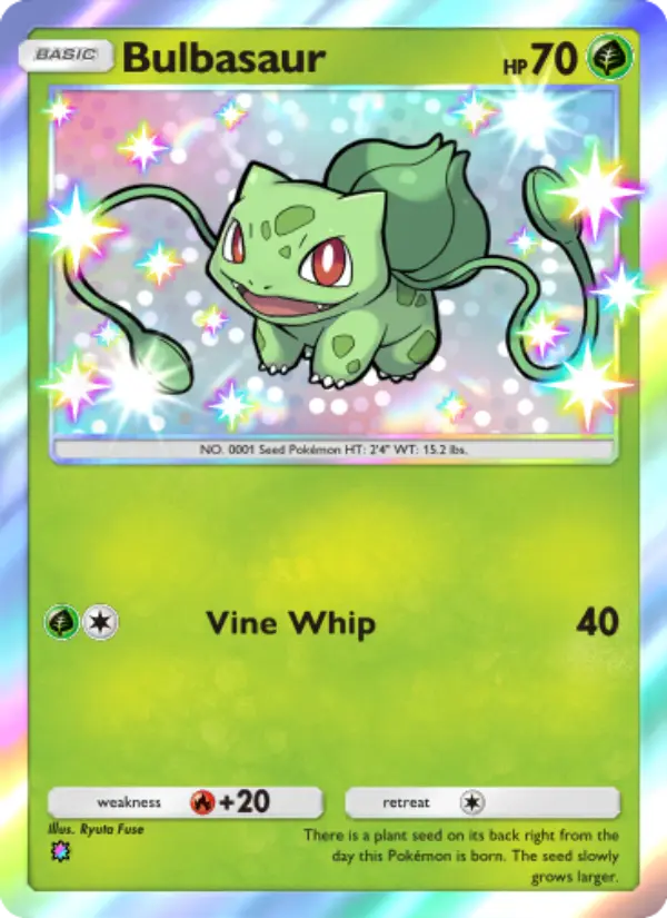 Bulbasaur Secret Rare rarity Celestial Guardians Pokémon card price