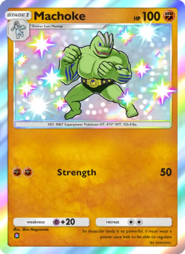 Machoke Secret Rare rarity Celestial Guardians Pokémon card price
