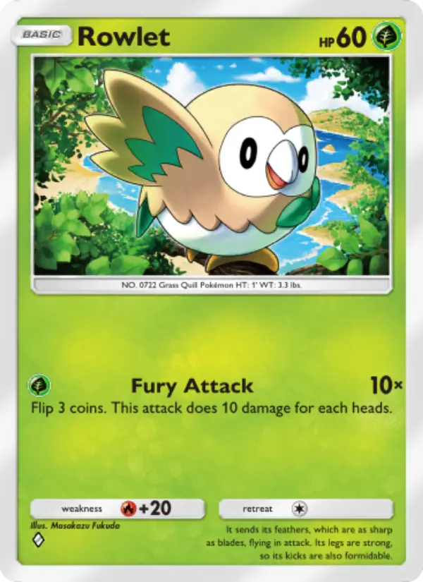 Rowlet Rare rarity Extradimensional Crisis Pokémon card price