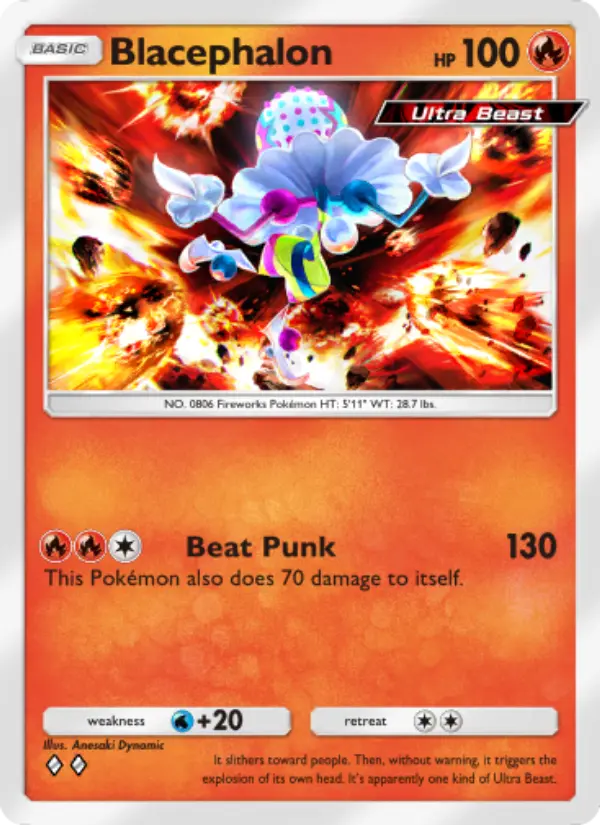 Blacephalon Rare rarity Extradimensional Crisis Pokémon card price