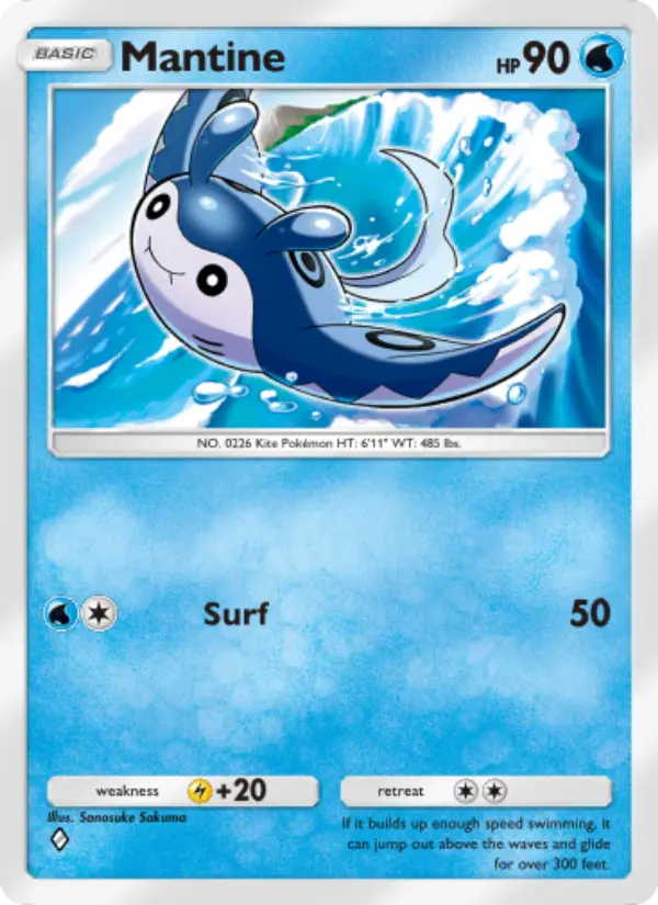 Mantine Rare rarity Extradimensional Crisis Pokémon card price