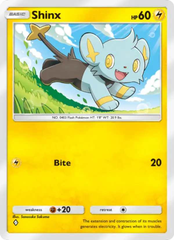 Shinx Rare rarity Extradimensional Crisis Pokémon card price