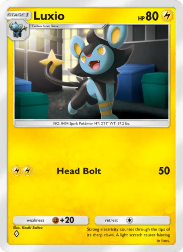 Luxio Rare rarity Extradimensional Crisis Pokémon card price