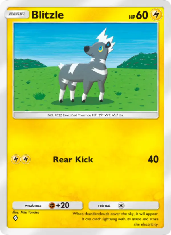 Blitzle Rare rarity Extradimensional Crisis Pokémon card price